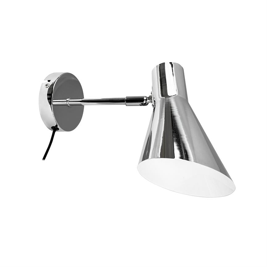Dyberg Larsen DL12 vegglampe krom metall