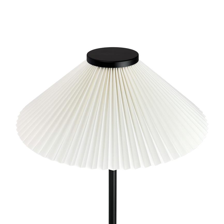 Dyberg Larsen Plissé bordlampe råhvit plisséskjerm