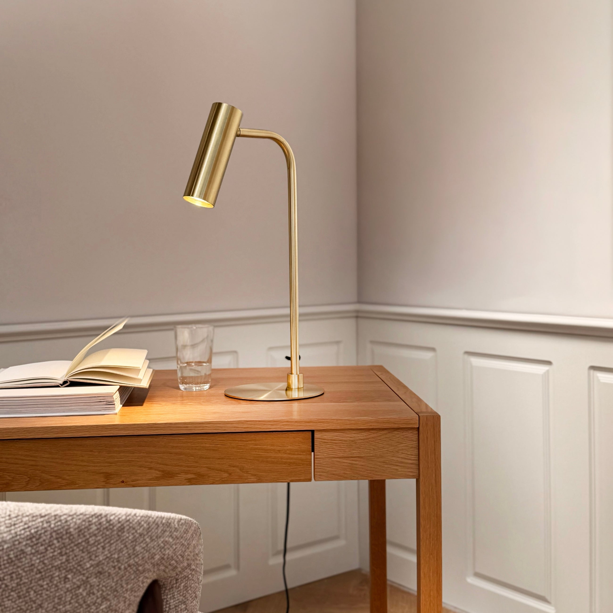 Dyberg Larsen Skagerrak bordlampe messing GU10 50 cm