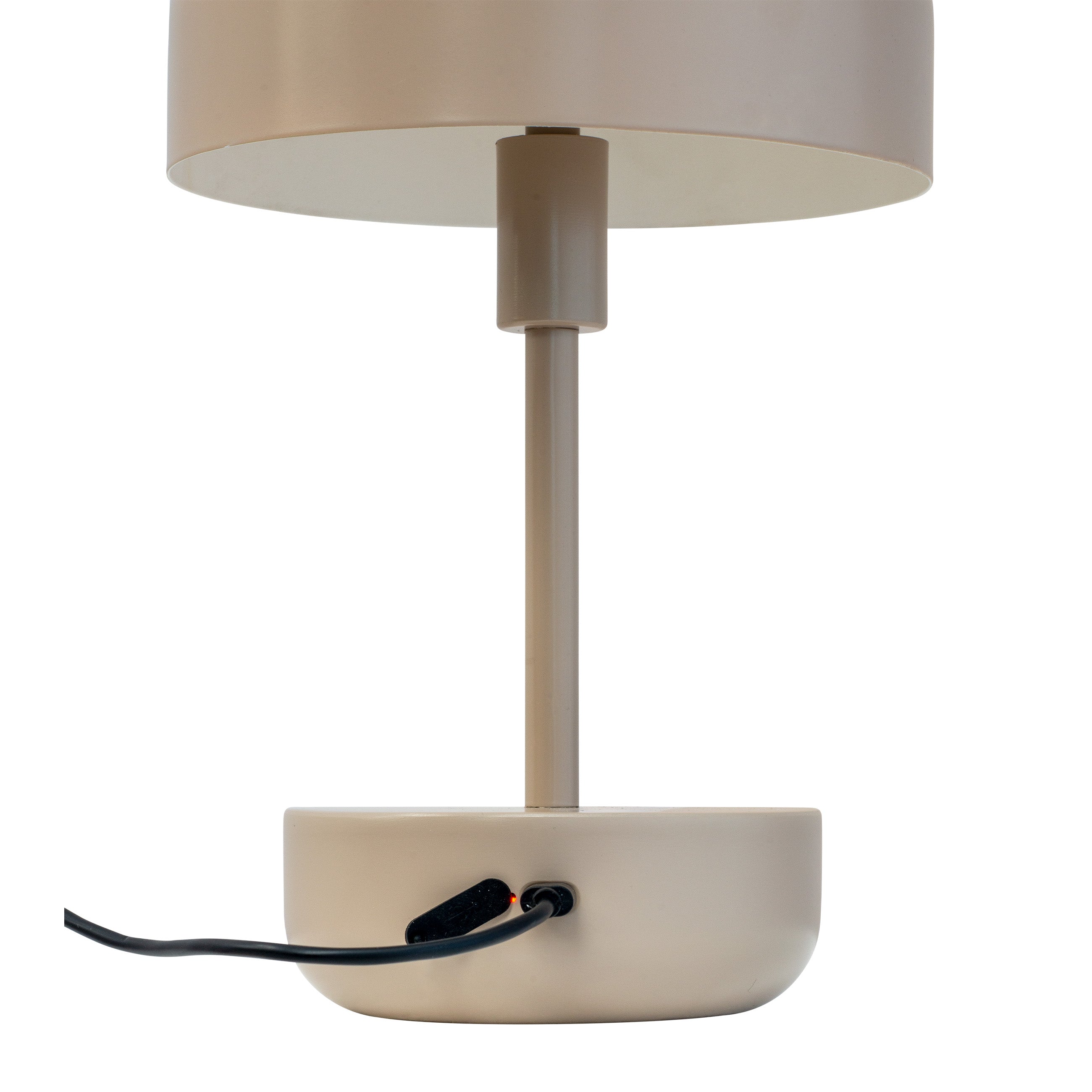 Dyberg Larsen Haipot bordlampe gråbrun oppladbar