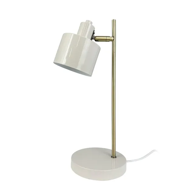 Dyberg Larsen Ocean bordlampe beige messing retro