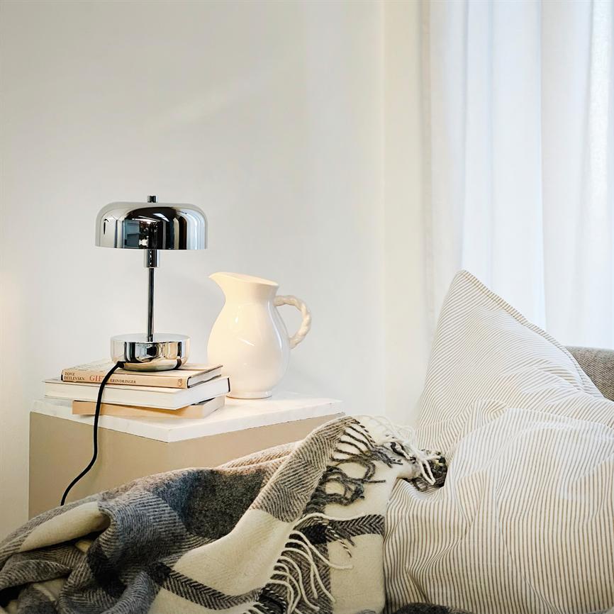 Dyberg Larsen Haipot bordlampe krom G9