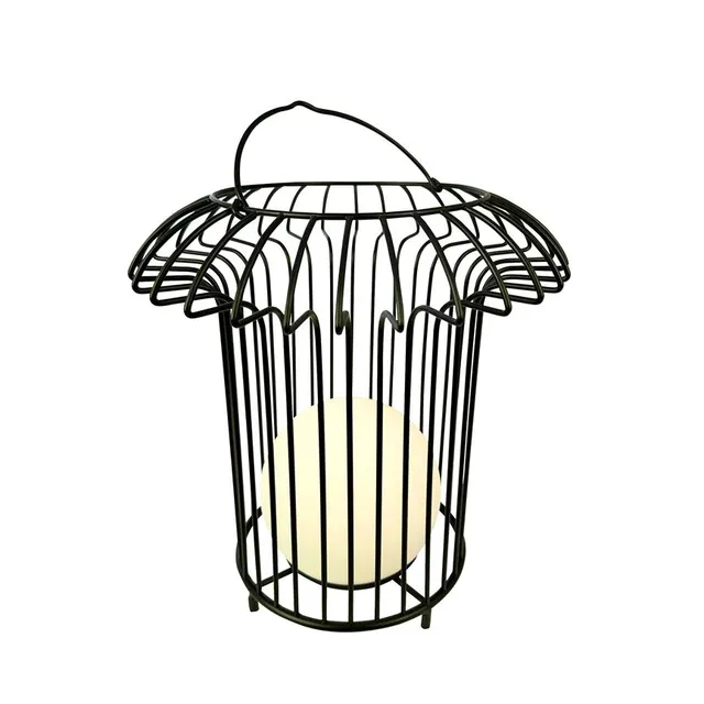Dyberg Larsen Basket lanterne sort metall