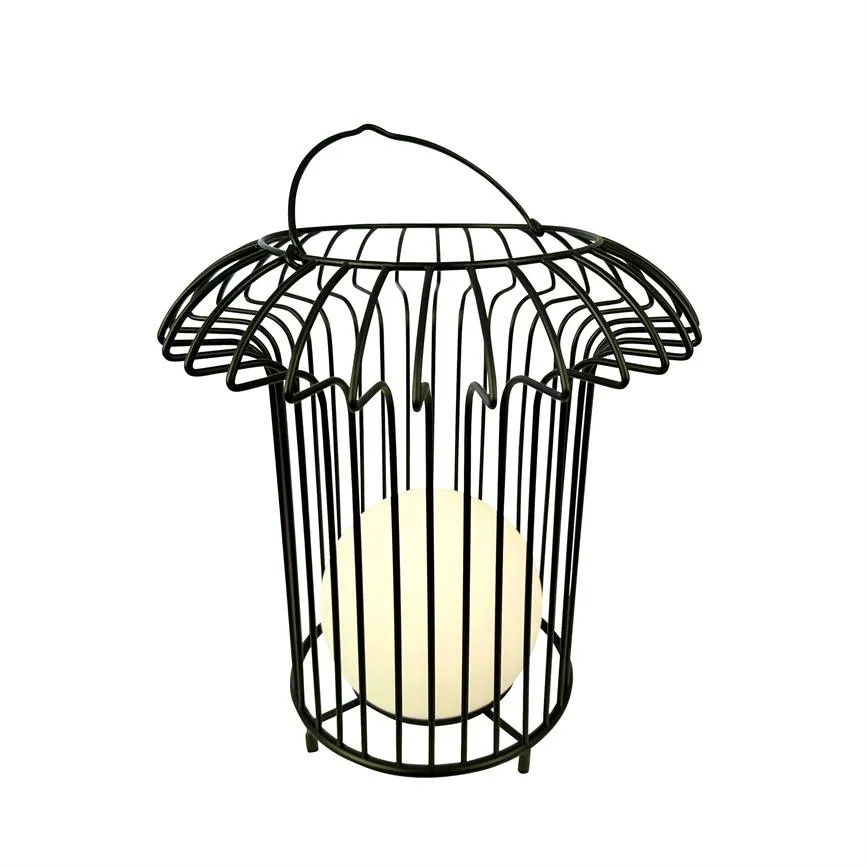 Dyberg Larsen Basket lanterne sort metall