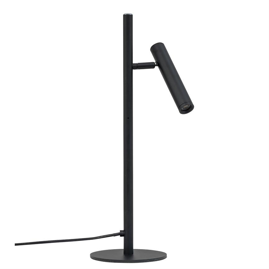 Dyberg Larsen Carlo bordlampe sort LED dimbar