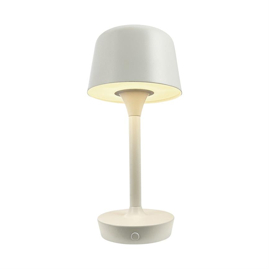 Dyberg Larsen Flow bordlampe krem oppladbar USB-C