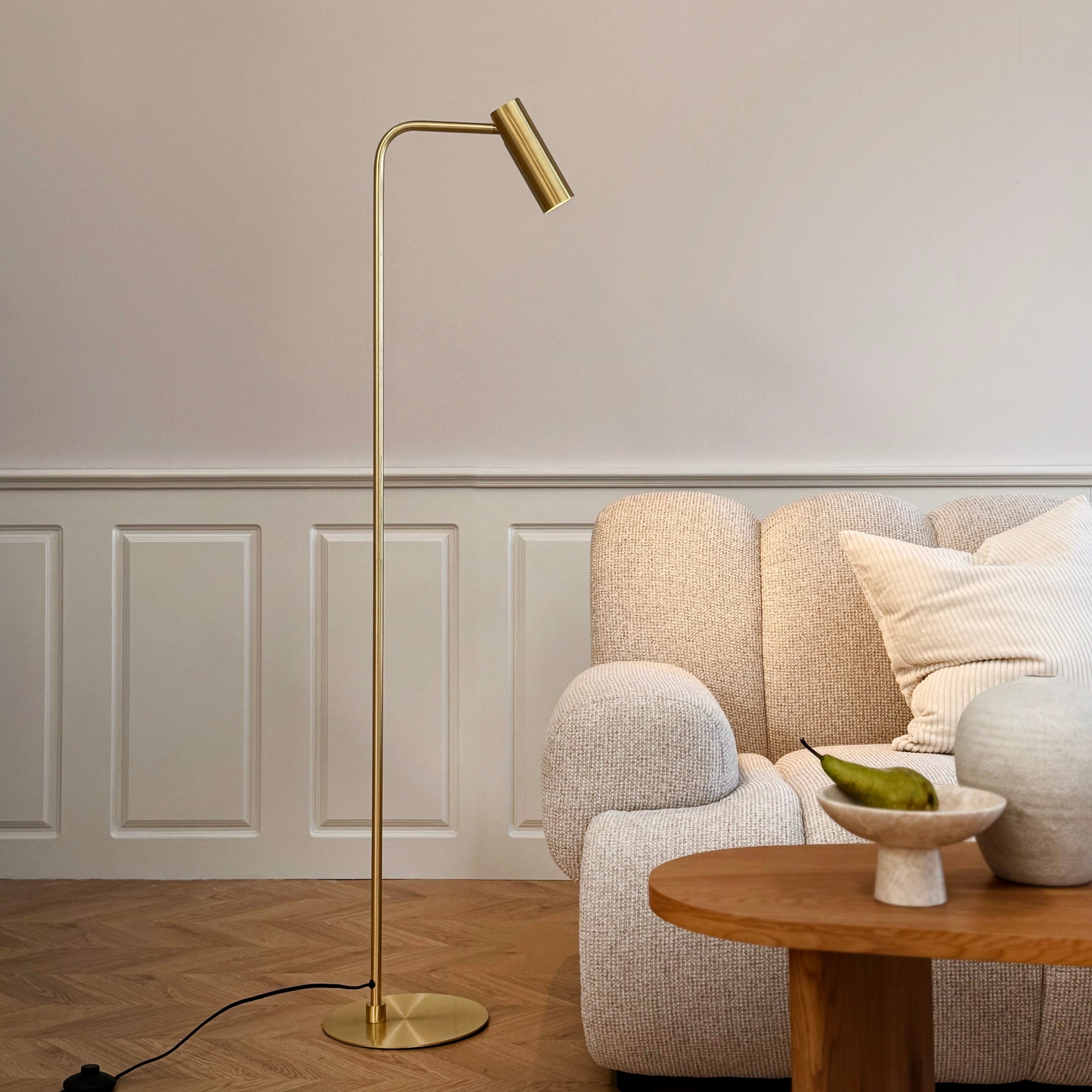 Dyberg Larsen Skagerrak gulvlampe messing GU10