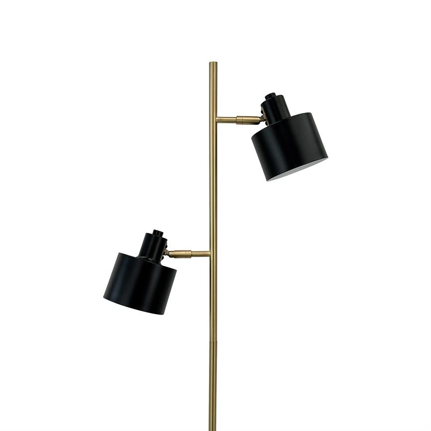 Dyberg Larsen Ocean gulvlampe sort messing