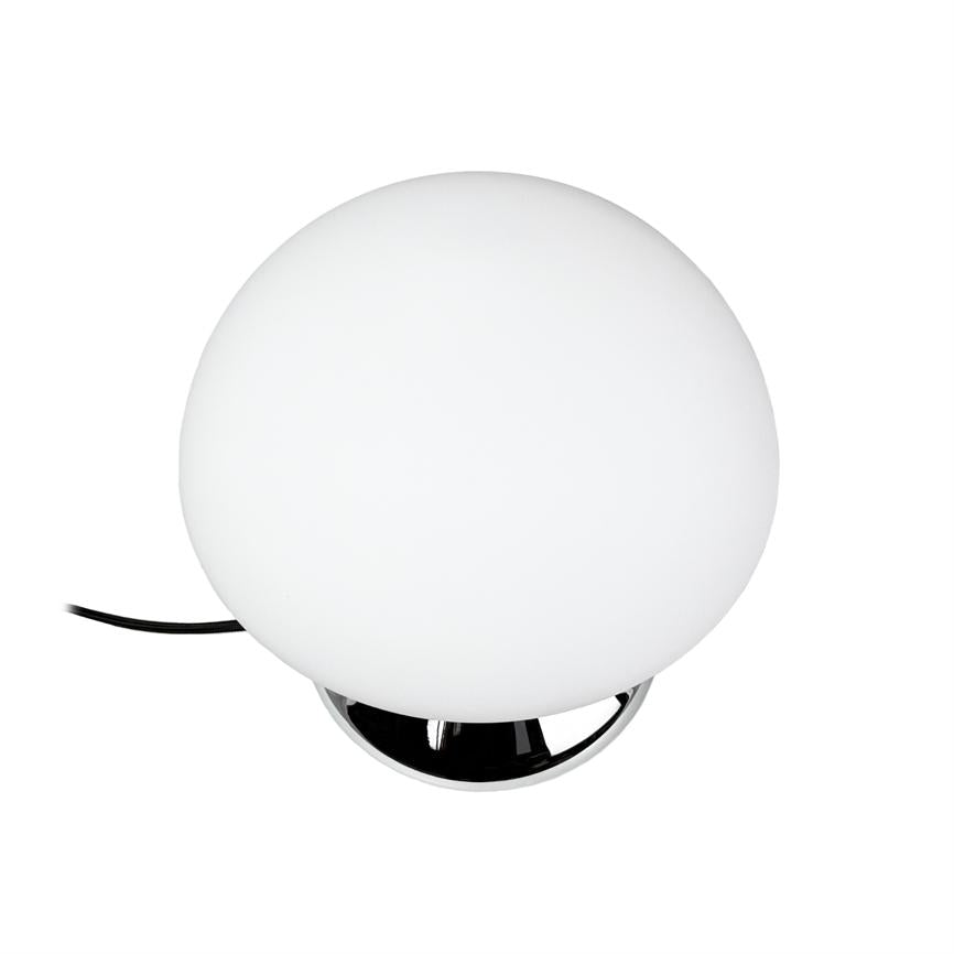 Dyberg Larsen Trophy bordlampe krom opalglass