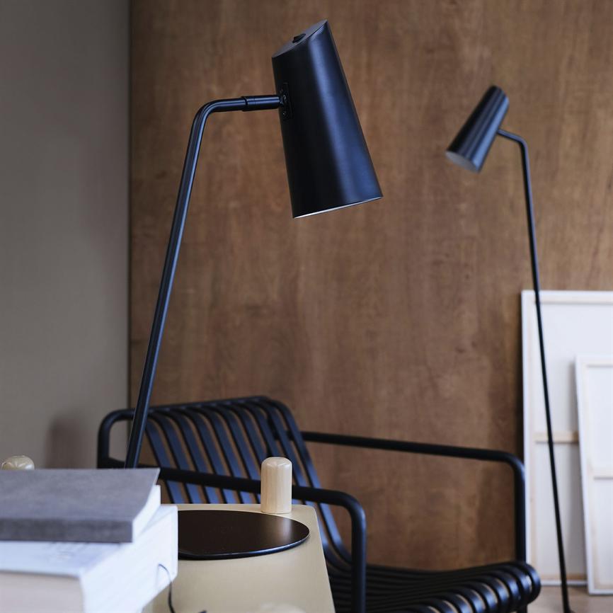 Dyberg Larsen Pallas bordlampe sort justerbar