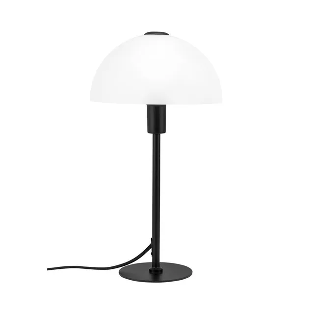 Dyberg Larsen Jazz bordlampe sort opalglass