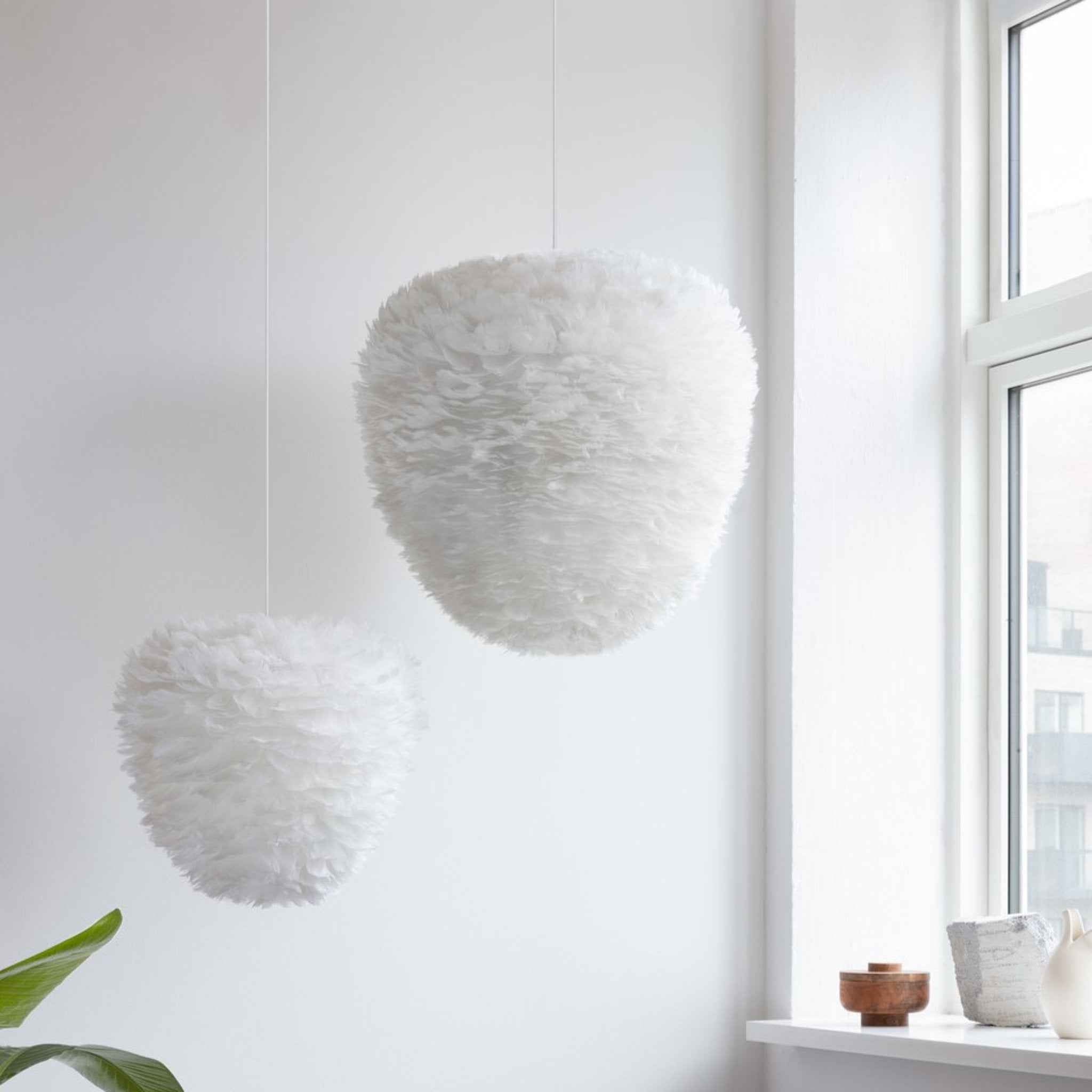 Umage Eos Evia lampskjerm hvit medium skyform
