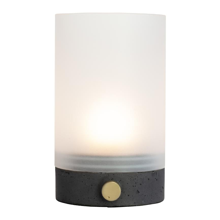 Dyberg Larsen Cozy bordlampe grå betong 100 lumen