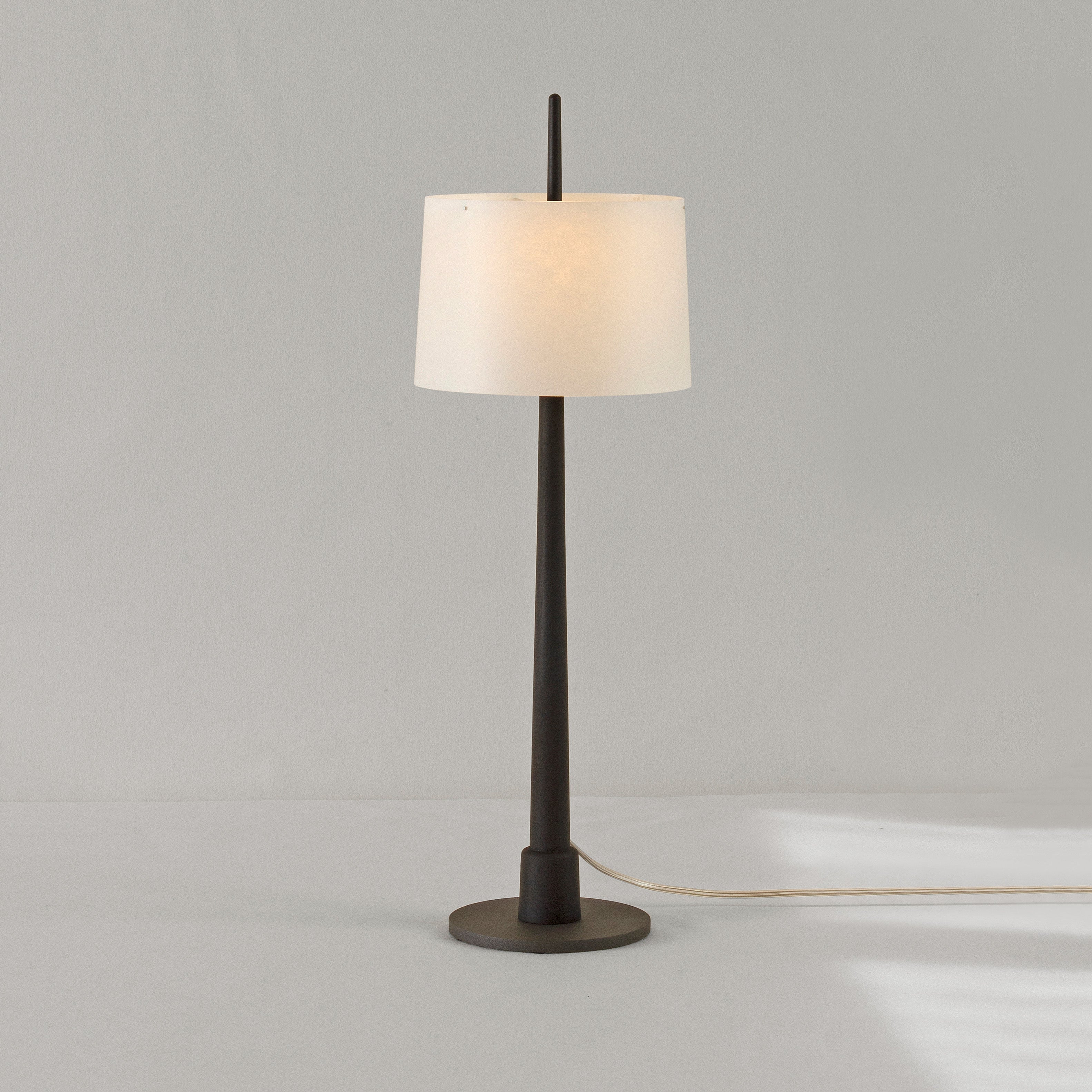 Zlamp Gadd bordlampe stor natur eik papir