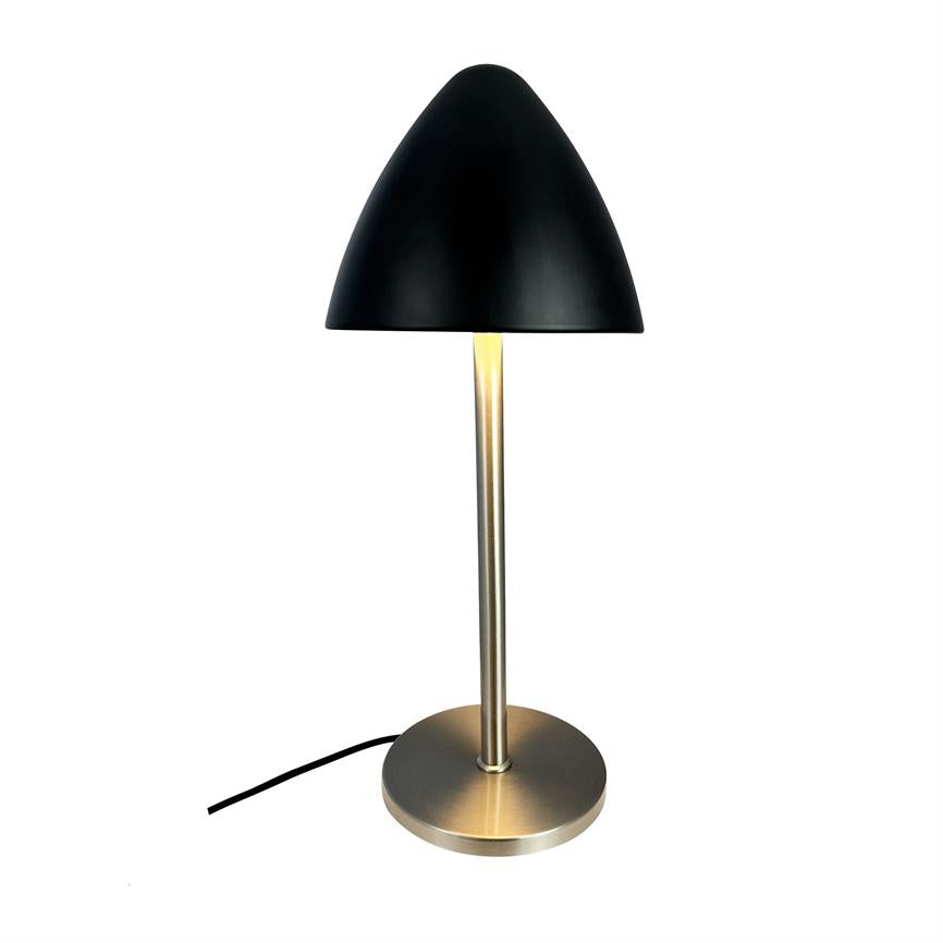 Dyberg Larsen Oulu bordlampe svart børstet stål