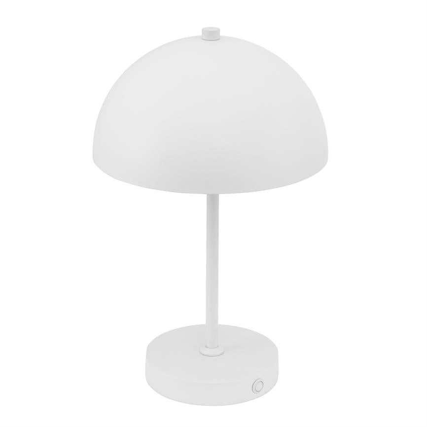 Dyberg Larsen Stockholm bordlampe hvit LED oppladbar