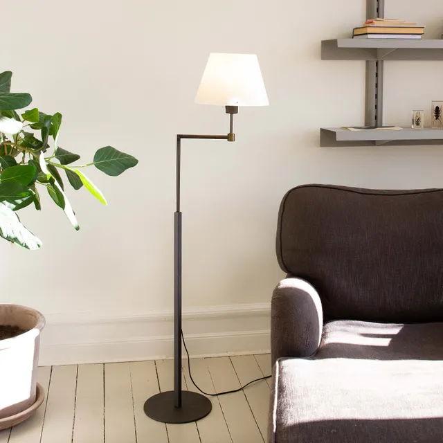 Zlamp Vega 146-2515 gulvlampe hvit mullbær