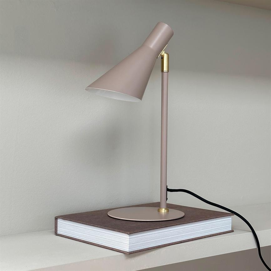 Dyberg Larsen DL12 Mini bordlampe beige dreibar