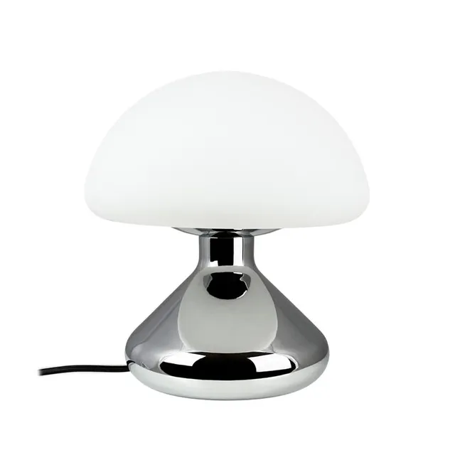 Dyberg Larsen Trophy bordlampe krom opalglass