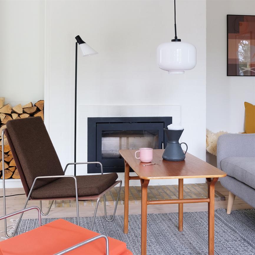 Dyberg Larsen ARP pendel Ø25 opal sort glass
