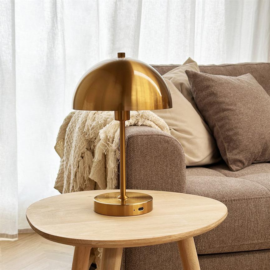 Dyberg Larsen Stockholm V2.0 bordlampe antik messing