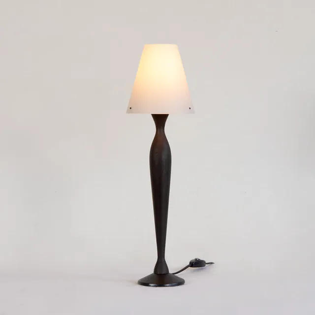 Zlamp Rebecca liten bordlampe grønngrå bjørk