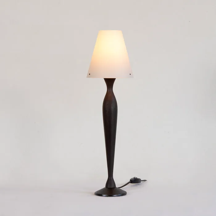 Zlamp Rebecca liten bordlampe grønngrå bjørk