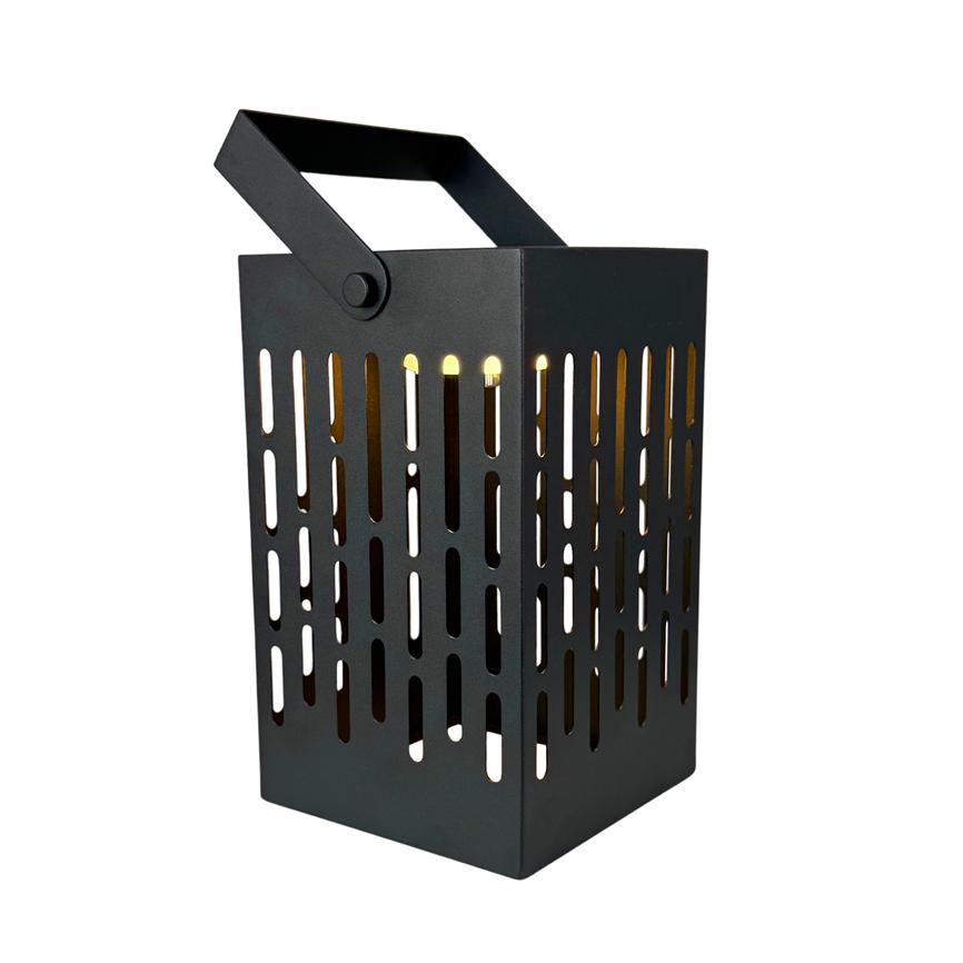 Dyberg Larsen Luma lanterne solar sort USB-C