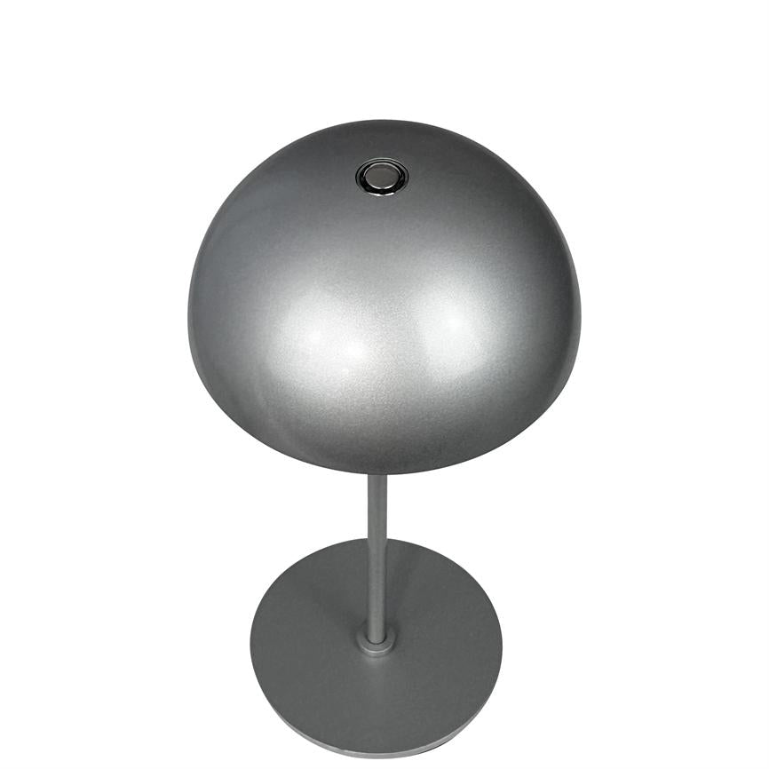 Dyberg Larsen Along LED bordlampe sølv 2-pakning