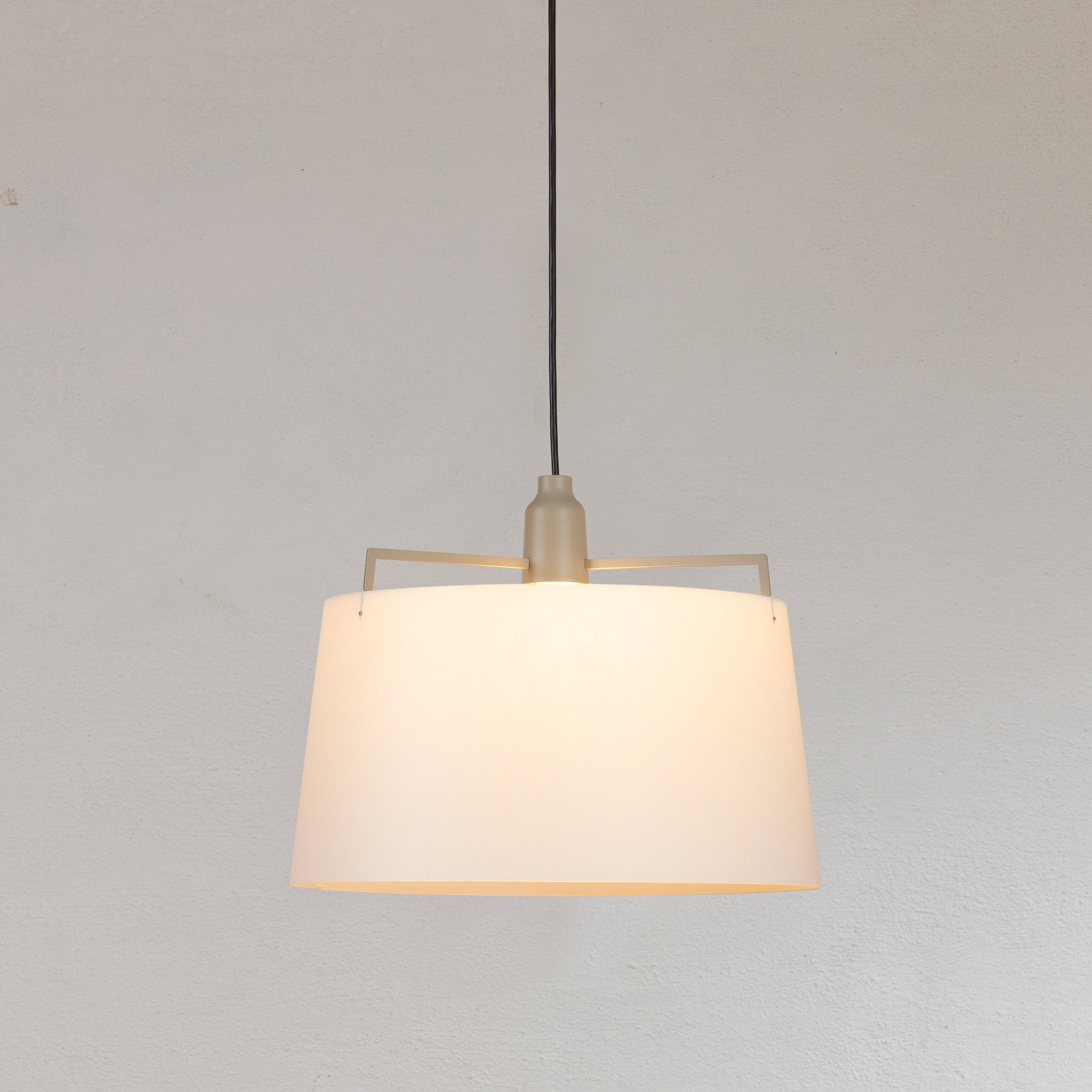 Zlamp Zpindel 36 cm pendellampe greige morbærpapir