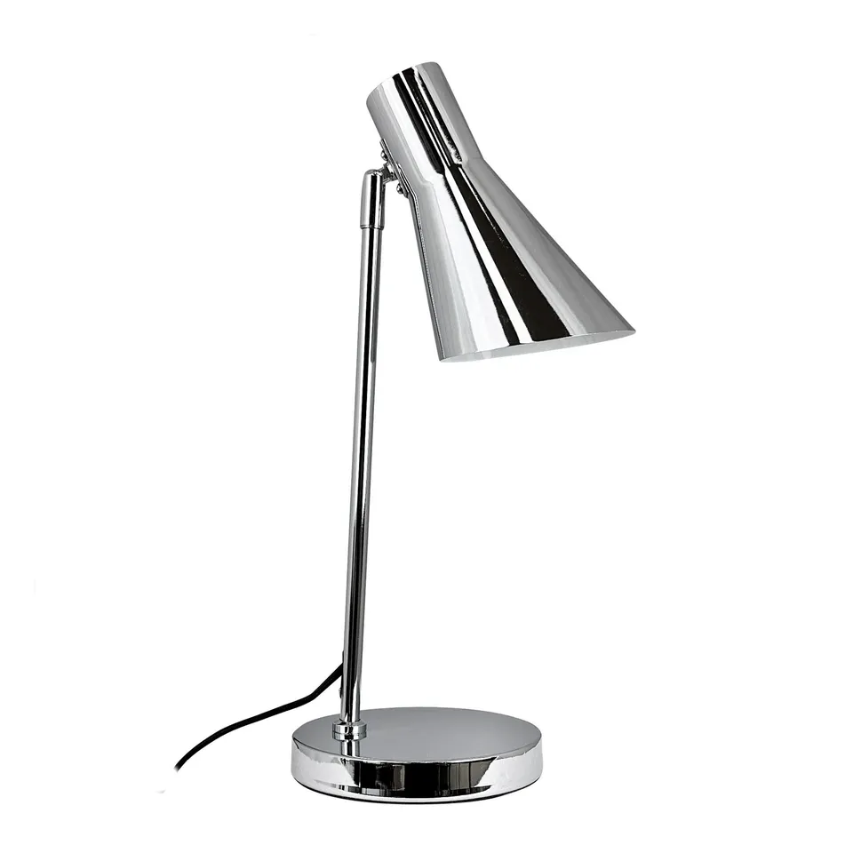 Dyberg Larsen DL12 bordlampe krom leselampe