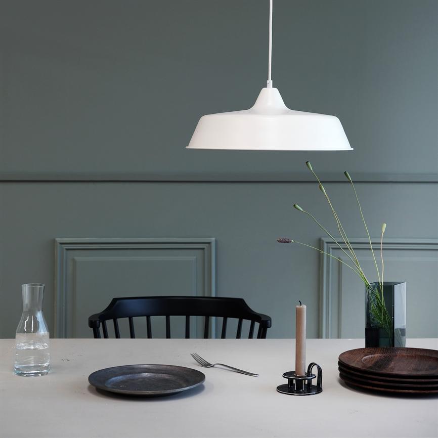 Dyberg Larsen Raw Pendant taklampe hvit metall