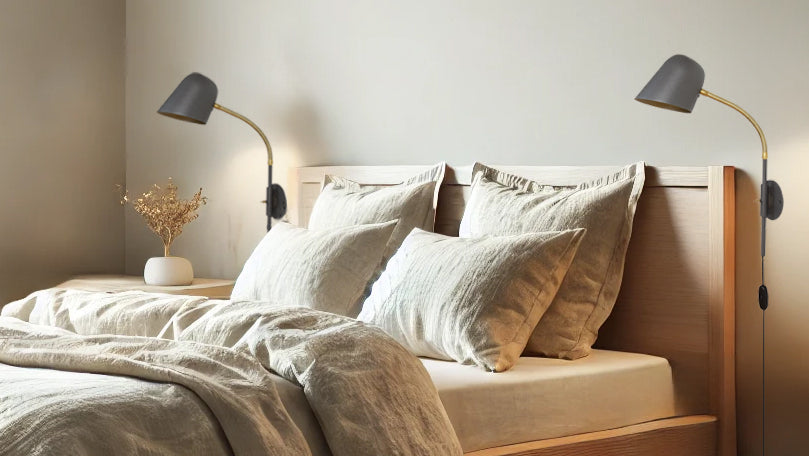 Zlamp Q15 437-15 vegglampe kort rør mørkegrå