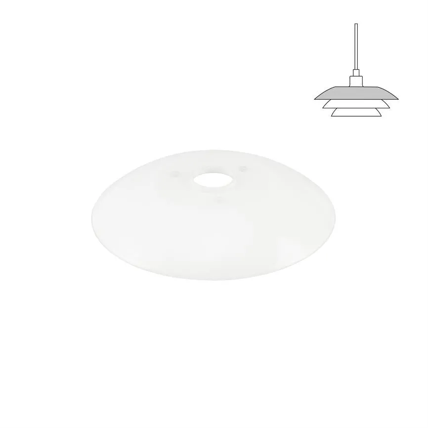 Dyberg Larsen DL20 glasskjerm opal topp
