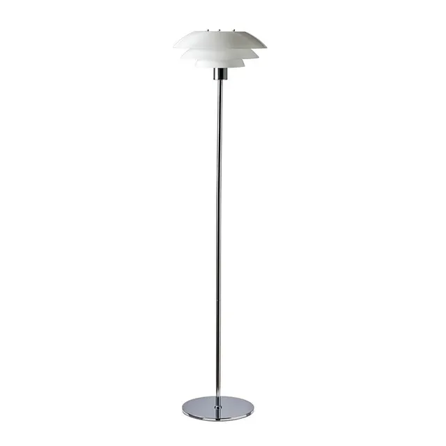 Dyberg Larsen DL31 gulvlampe opal krom