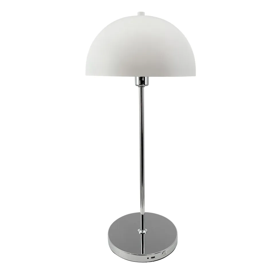 Dyberg Larsen Lago V2.0 bordlampe hvit oppladbar