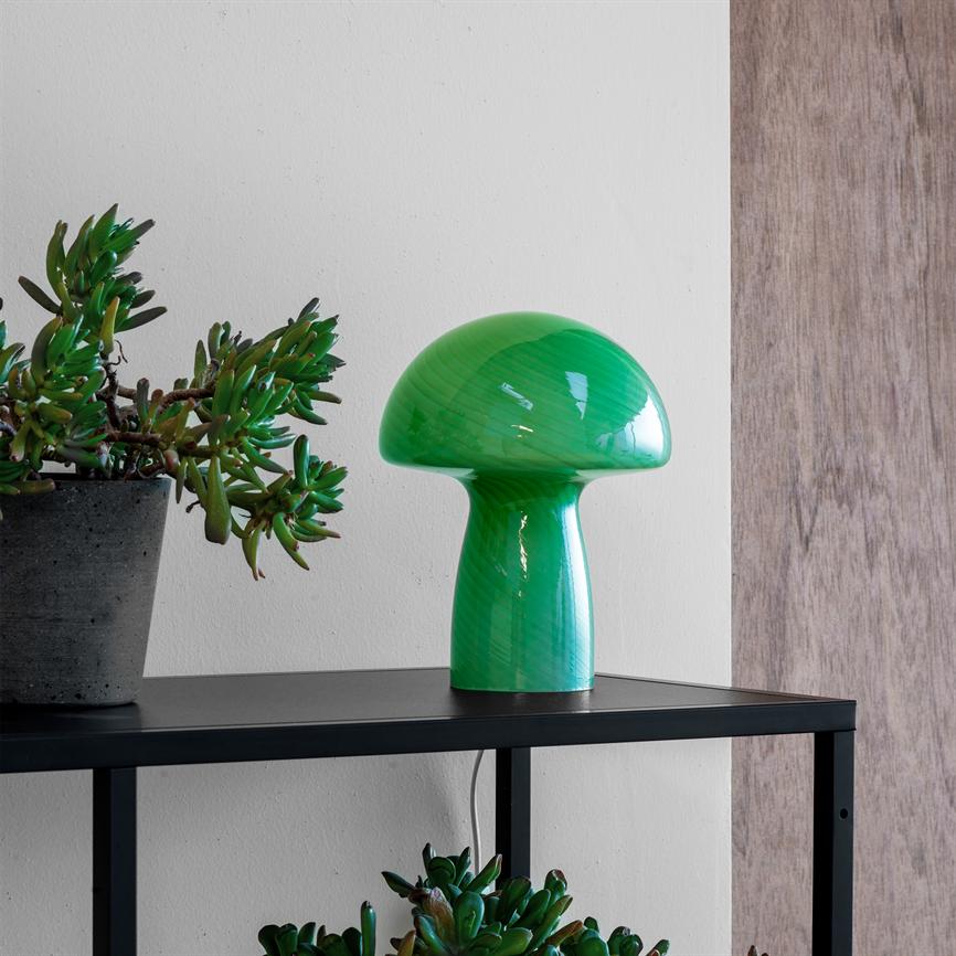 Dyberg Larsen Jenny Mushroom bordlampe grønn glass