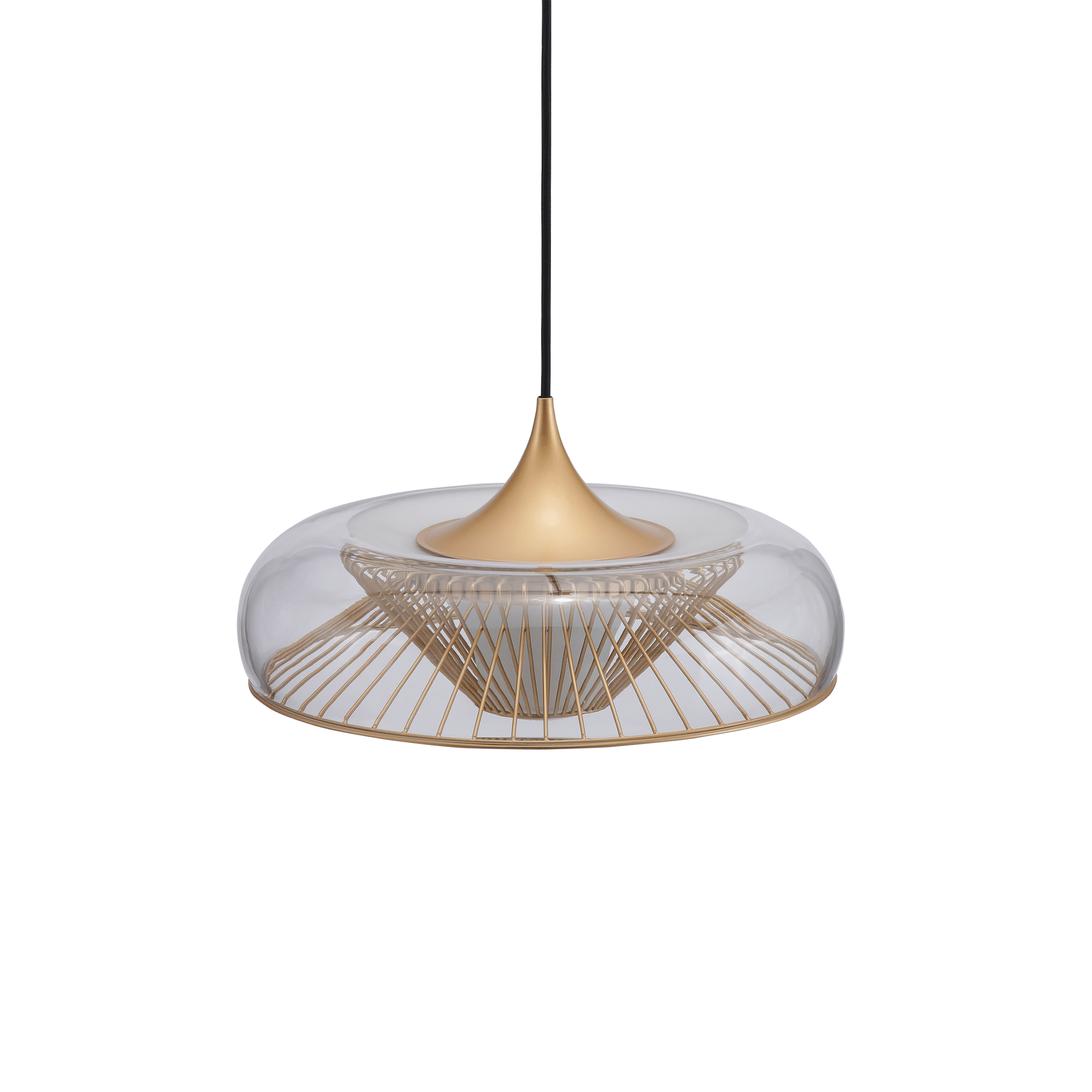 UMAGE Chordis pendelskjerm glass messing