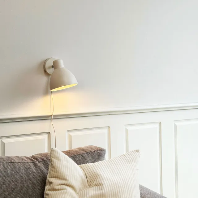 Dyberg Larsen Norden vegglampe beige messing