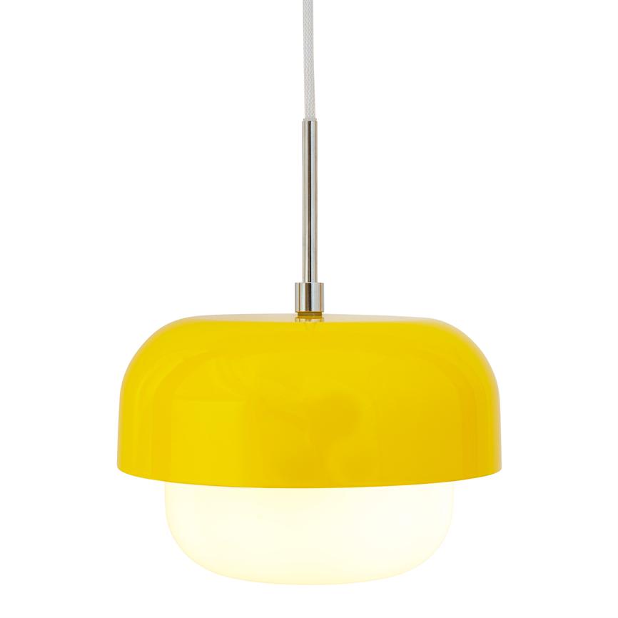 Dyberg Larsen Haipot pendel taklampe gul Yuzu