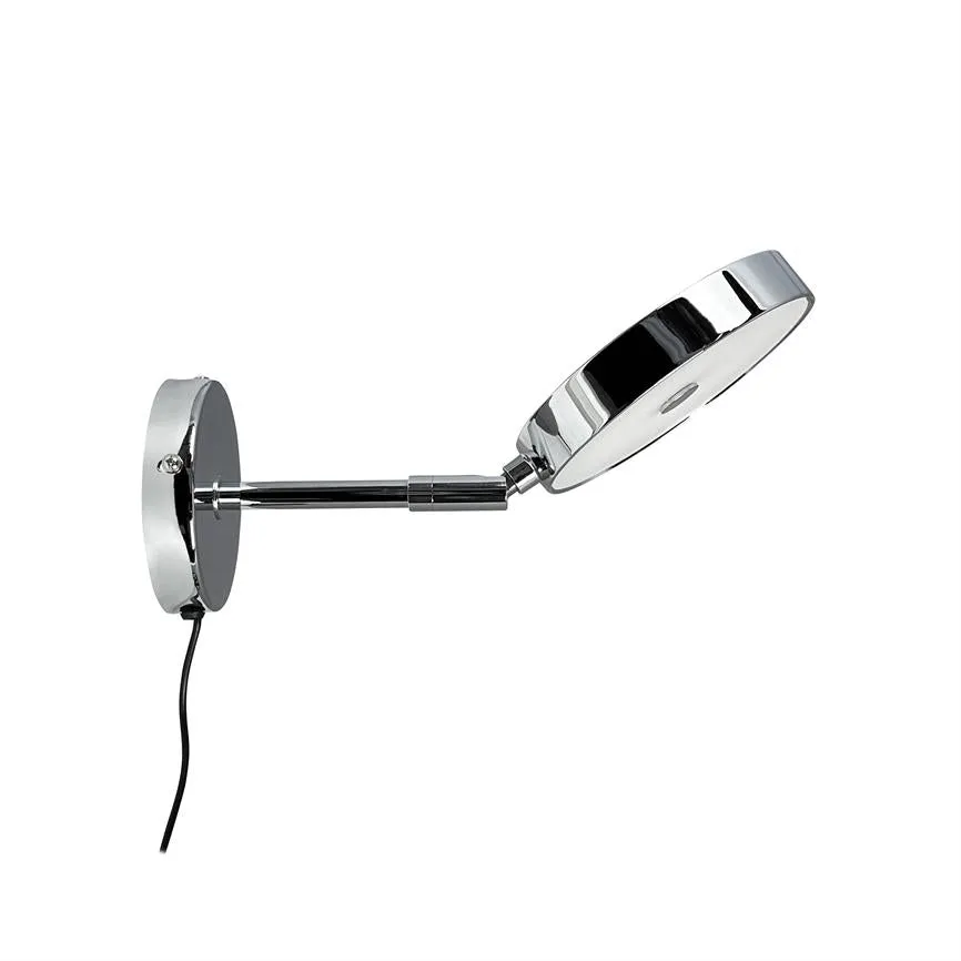 Dyberg Larsen Starlight vegglampe krom leselys touch