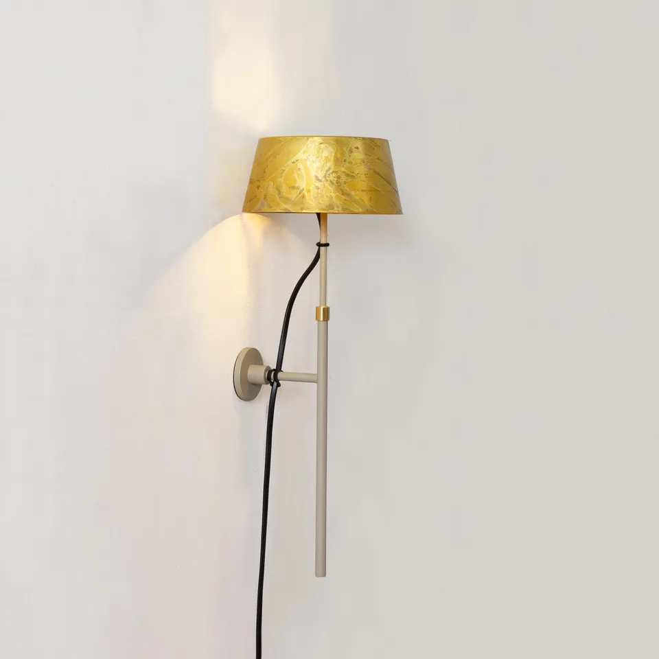 Zlamp Karl 931-1512 vegglampe liten messing
