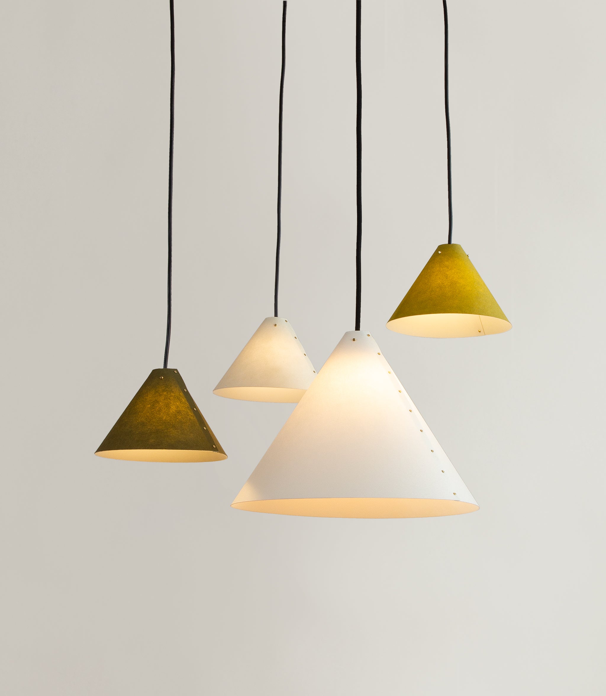 Zlamp Spiss 152-1804 pendel 18 cm hvit papir