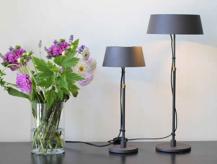 Zlamp Karl 926-2017 bordlampe stor messing greige