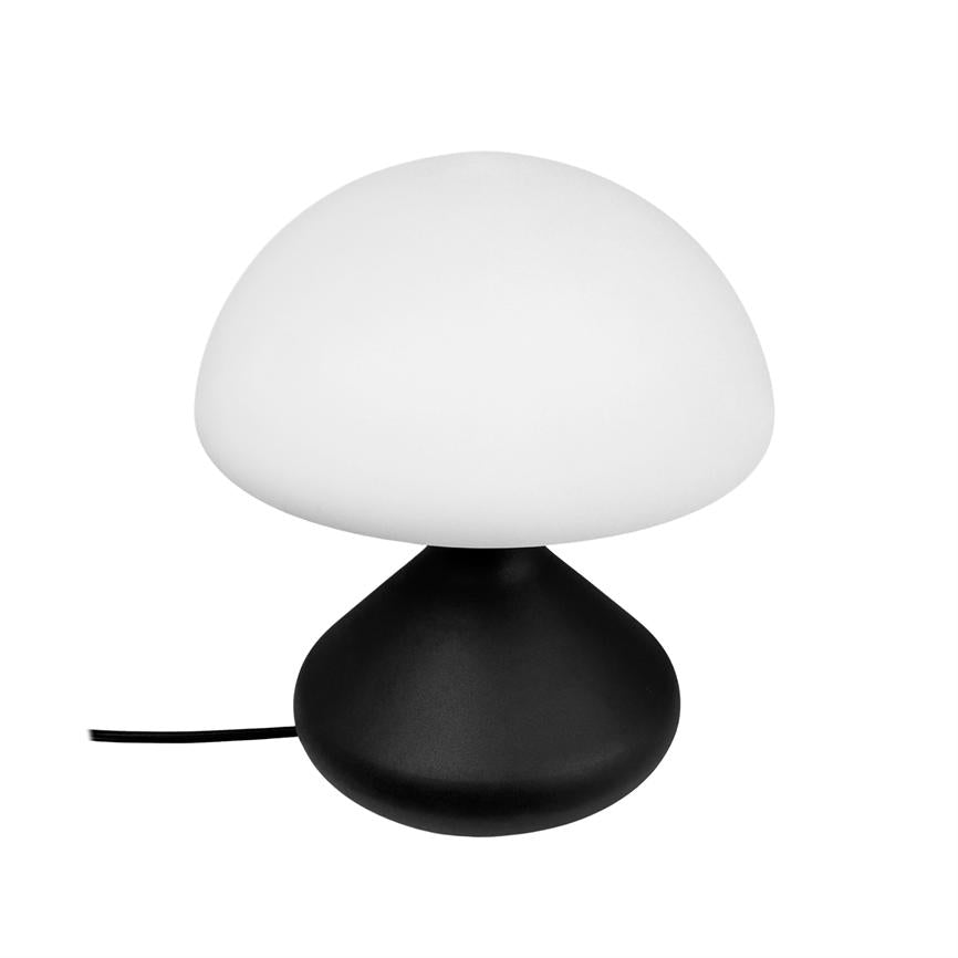 Dyberg Larsen Trophy bordlampe sort opalglass