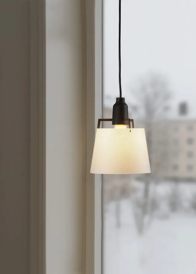 Zlamp Zpindel 654-1713 pendel 17 cm greige morbærpapir
