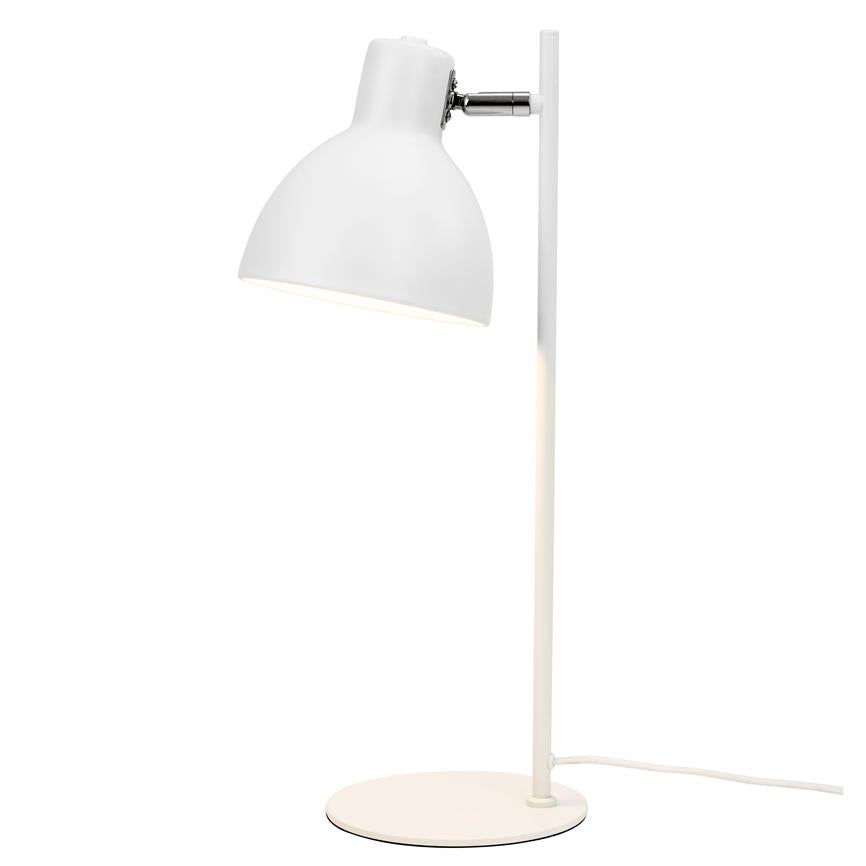 Dyberg Larsen Skagen bordlampe hvit skrivebord