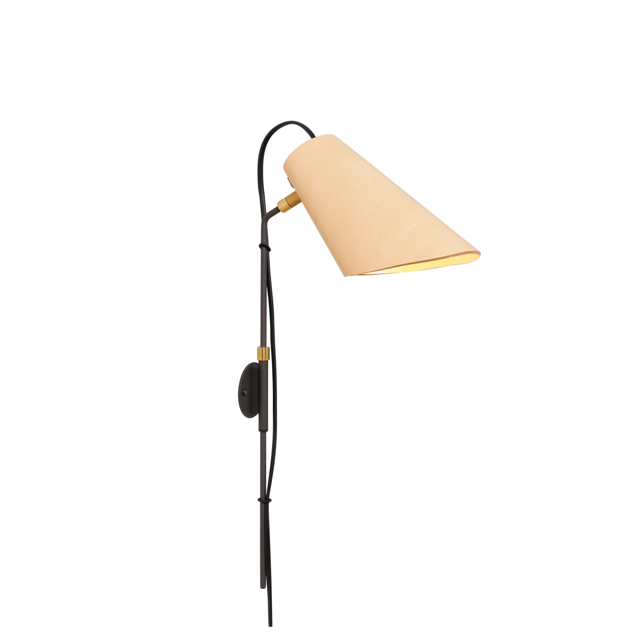 Zlamp Erik 235 19 vegglampe langt stativ skinn