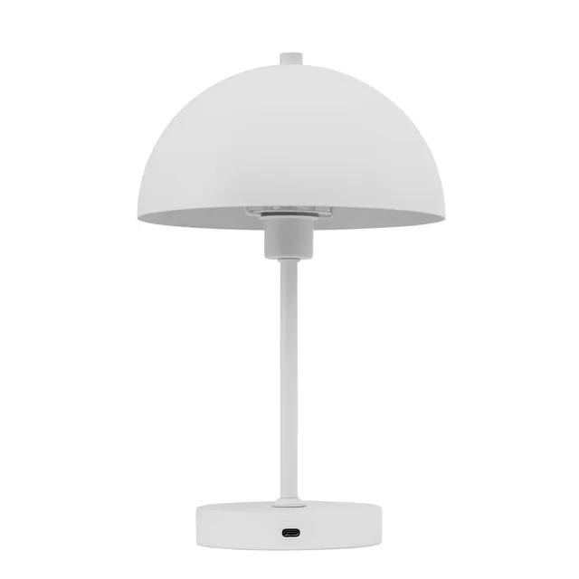 Dyberg Larsen Stockholm bordlampe hvit oppladbar