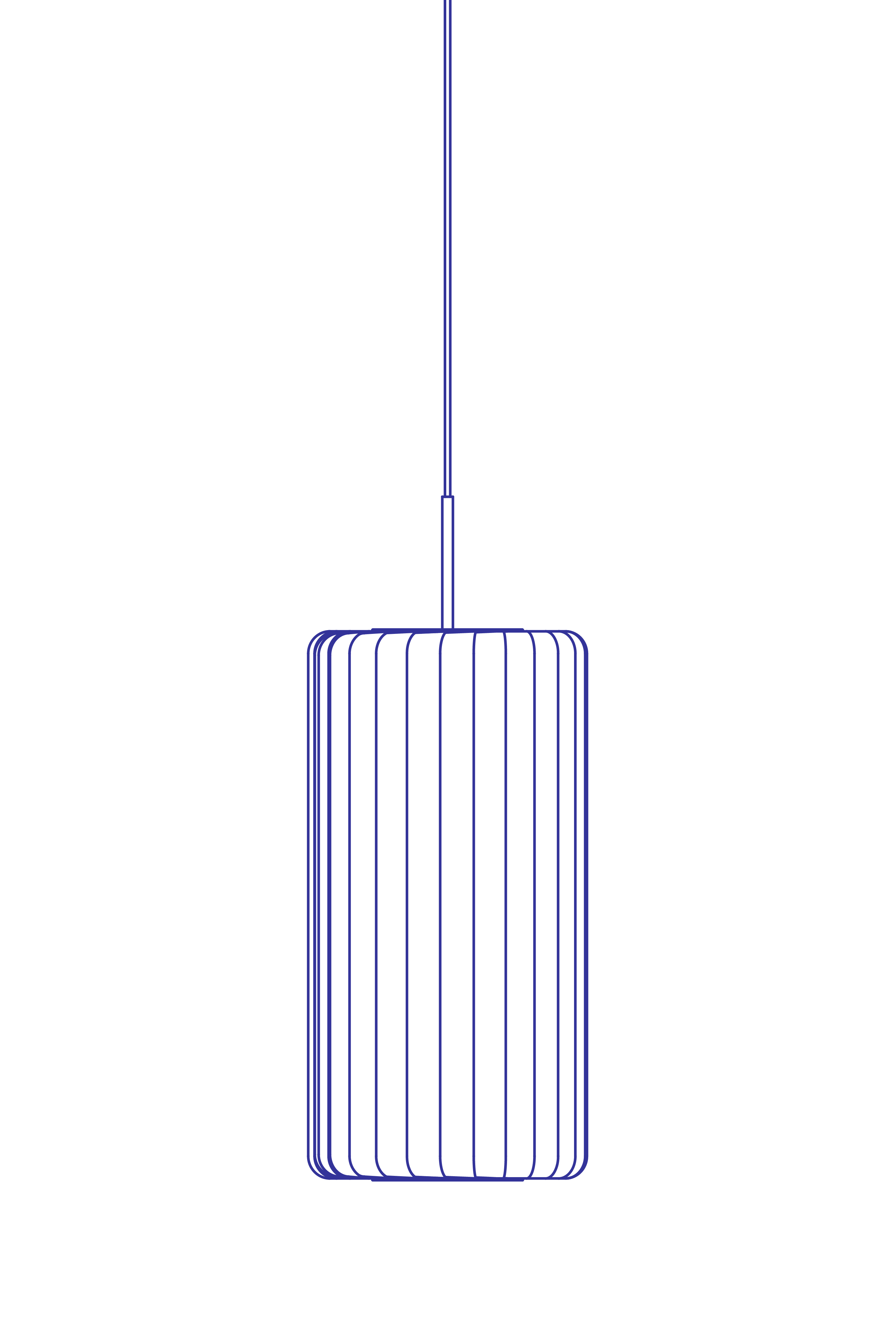 Tom Rossau TR37 pendel hvit E27 funksjonell